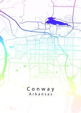 Conway Arkansas City Map