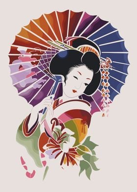 Geisha Retro Japanese