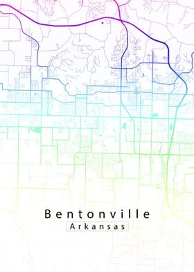 Bentonville Arkansas Map