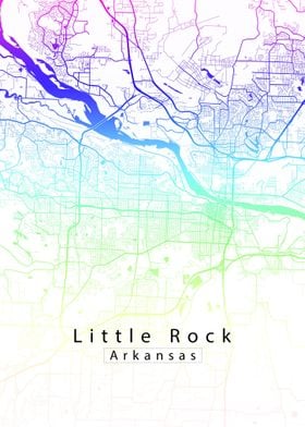 Little Rock Arkansas Map