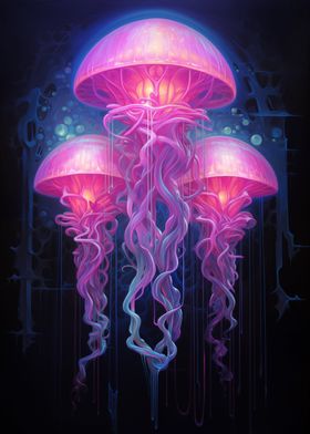 Jellyfish Neon Pink