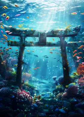 Underwater Torii Gate