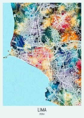 Lima Peru Map