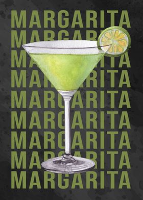 Margarita cocktail black