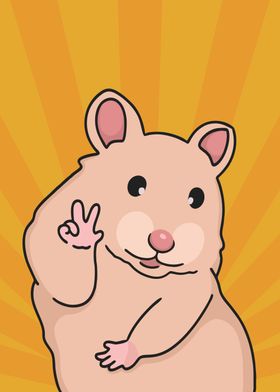 Hamster Meme Pop Art