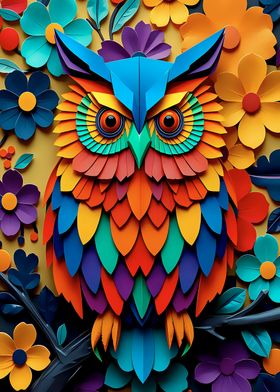 Owl Colorful