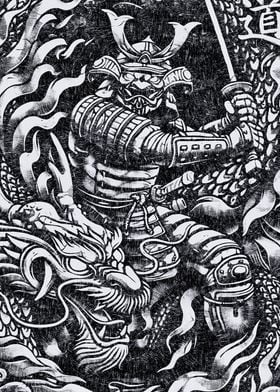 realistic samurai drawing