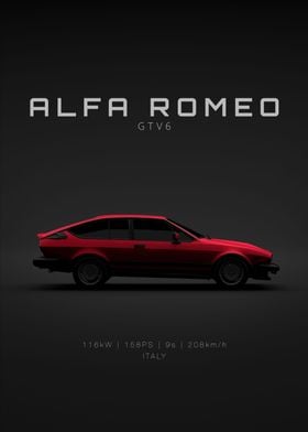 Alfa Romeo GTV6 Red Specs