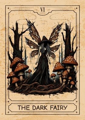 Spooky Tarot Card Fairy