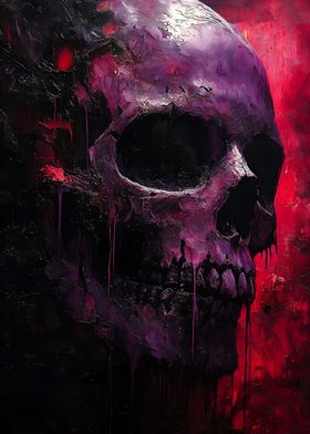 Gothic Magenta Skull