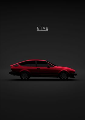 Alfa Romeo GTV6 Red 1986