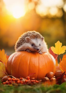 autumn hedgehog