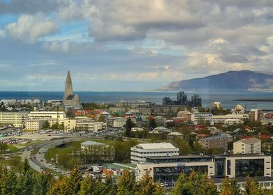 Panorama of Reykjavik