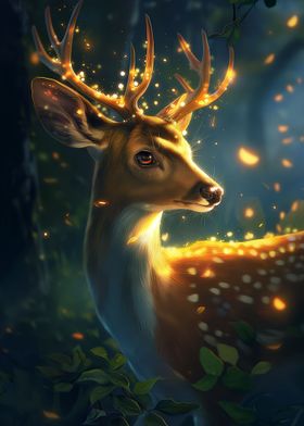 Magical Glowing Deer