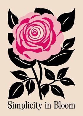 Simplicity in Bloom Poster