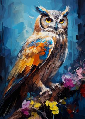 Owl Wildlife Art