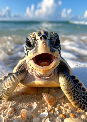 Happy as a turtle