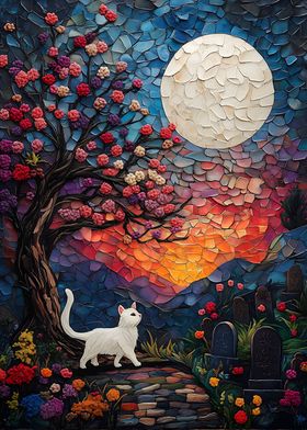 White Moonlight Cat