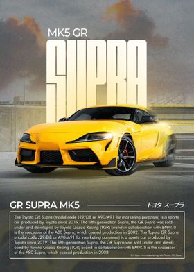 Yellow GR Supra