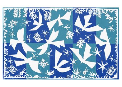 MATISSE WHITE BIRDS FLYING