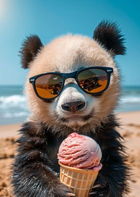 Ice cream panda