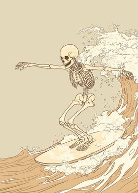 Original Cool Surfer Art