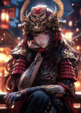 Cute Samurai Contemplation