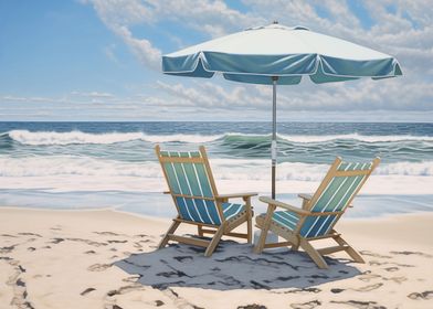 Beach Chair Seashore 