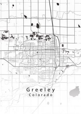 Greeley Colorado City Map