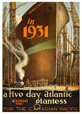 1931 Ocean Liner Launch