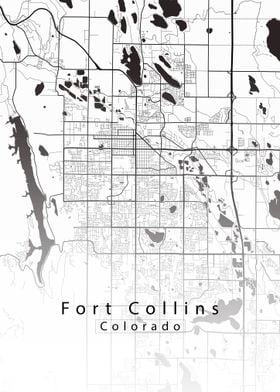 Fort Collins Colorado Map