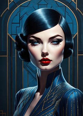 Art Deco Beauty Portrait