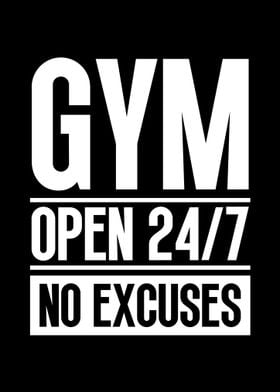 Gym Open 24 7 No Excuses