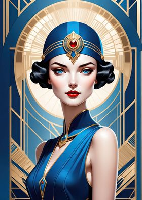 Stunning Art Deco Portrait