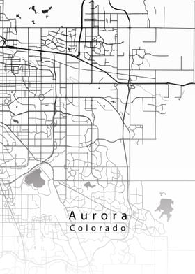 Aurora Colorado City Map