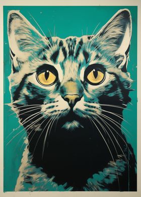 Cute cat Animal Art