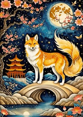 kitsune fox animal