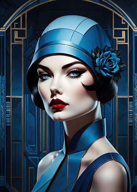 Art Deco Portrait Beauty