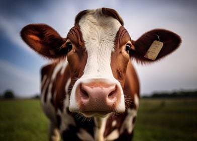 A Soulful Stare Cow