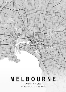 Melbourne Light Map