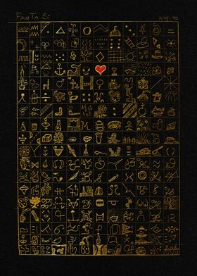 Black and Gold Symbols