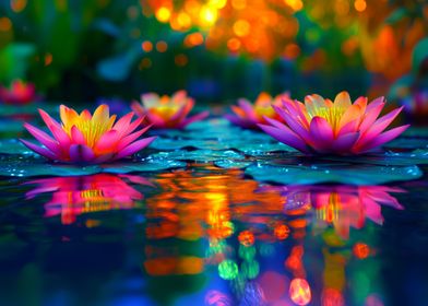 Rainbow waterlily ColorZen