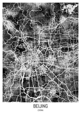 Beijing China City Map