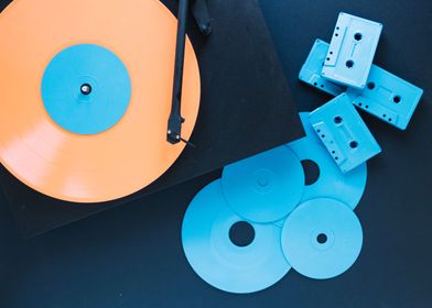 Pastel VInyl and Cassette