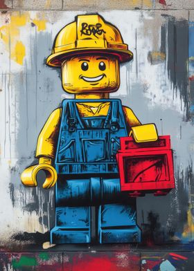 Abstract Builder Graffiti