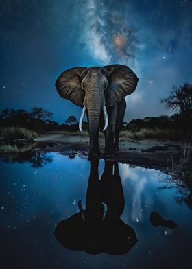 Elephant in the night