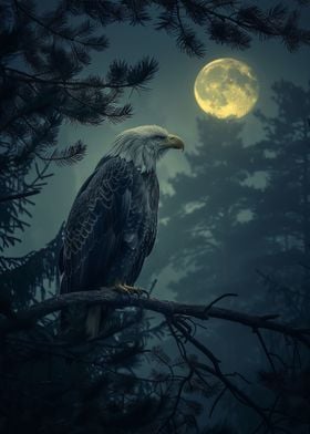 Eagle in the night