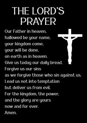 LORDS PRAYER CRUCIFIXION