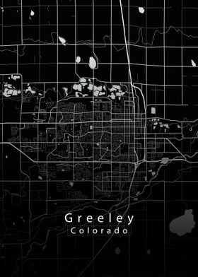 Greeley Colorado City Map