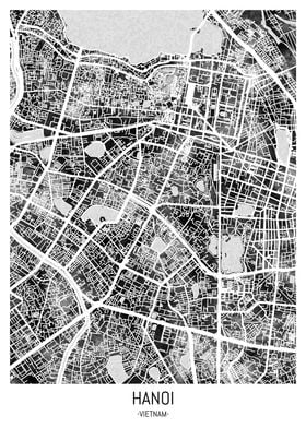 Hanoi Vietnam City Map